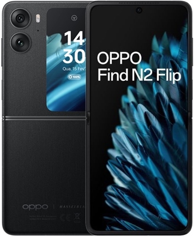 Smartphone Oppo Find N2 Flip Reconditionné Très Bon état - 256 Go, 8 Go RAM, Noir, Garantie 12 Mois